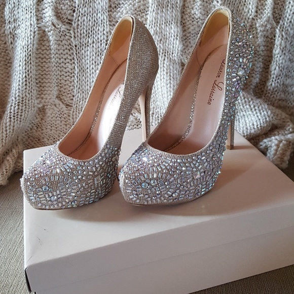 BNIB Rhinestone heels. - Picture 3 of 3